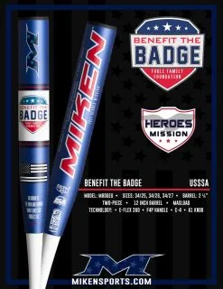 Clearance – 2021 Miken Benefit The Badge 12″ USSSA Slowpitch Softball Bat: MBDGEU -Field Ready Shop BENEFITTHEBADGEFINALFLYER 800x