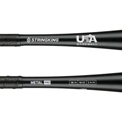 Clearance – StringKing Metal PRO (-10) USA Baseball Bat: SKUSMP10 -Field Ready Shop StringKing Baseball Metal Pro USABat Bat 28 Inch Close Up base 2x 800x
