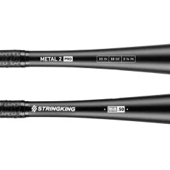 Clearance – 2022 StringKing Metal 2 PRO (-3) BBCOR Baseball Bat 10 Clearance – 2022 StringKing Metal 2 PRO (-3) BBCOR Baseball Bat -Field Ready Shop StringKing Metal 2 Pro BBCOR 33 Inch 30 Ounce Baseball Bat Close Up base 2x 800x