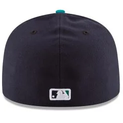 Men's Seattle Mariners New Era Navy/Aqua Alternate Authentic Collection On Field 59FIFTY Fitted Hat -Field Ready Shop aqua seattle mariners alternate authentic collection on field 59fifty fitted hat pi2659000 altimages ff 2659204alt4 full