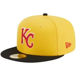 Men's Kansas City Royals New Era Yellow/Black Grilled 59FIFTY Fitted Hat -Field Ready Shop black kansas city royals grilled 59fifty fitted hat ss5 p 200006671pv 3u mndvd8cgaxbraaotilvev g00og6ripnjdy7226xyd