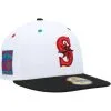 Men's Seattle Mariners New Era White/Black 40th Anniversary Primary Eye 59FIFTY Fitted Hat