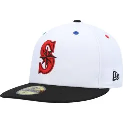 Men's Seattle Mariners New Era White/Black 40th Anniversary Primary Eye 59FIFTY Fitted Hat -Field Ready Shop black seattle mariners 40th anniversary primary eye 59fifty fitted hat ss5 p 4640882pv 3u dxoloddxcvrazm1xgbdgv 2ljc1sucfxid5hzor38o