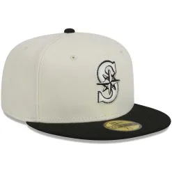 Men's Seattle Mariners New Era Stone/Black Chrome 59FIFTY Fitted Hat -Field Ready Shop black seattle mariners chrome 59fifty fitted hat ss5 p 200013226pv 3u 9jq2hifpk2ys4spdo8qfv 03o2achmoghiwsgnvcnp