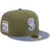 Men's Seattle Mariners New Era Olive/Blue 59FIFTY Fitted Hat