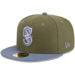 Men's Seattle Mariners New Era Olive/Blue 59FIFTY Fitted Hat -Field Ready Shop blue seattle mariners 59fifty fitted hat ss5 p 200013116pv 3u cprbhequhvln5pesaiegv qpcmwowtjtfqmvxdl1ol