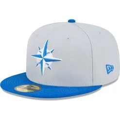 Men's Seattle Mariners New Era Gray/Blue Dolphin 59FIFTY Fitted Hat -Field Ready Shop blue seattle mariners dolphin 59fifty fitted hat ss5 p 200000365pv 3u h0ybyteblvaxvik03yxtv mmppdkihmaycho9qufdo