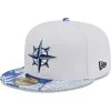 Men's Seattle Mariners New Era White/Blue Flamingo 59FIFTY Fitted Hat