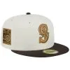 Men's Seattle Mariners New Era White/Brown 40th Team Anniversary 59FIFTY Fitted Hat