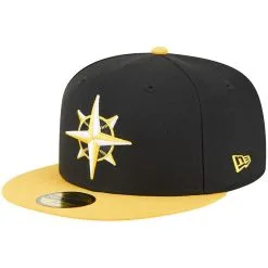 Men's Seattle Mariners New Era Black/Gold 59FIFTY Fitted Hat -Field Ready Shop gold seattle mariners 59fifty fitted hat ss5 p 200015988pv 3u 4tek5zazheq8bz1zczrzv hjzk4ns18mekeahswxrd