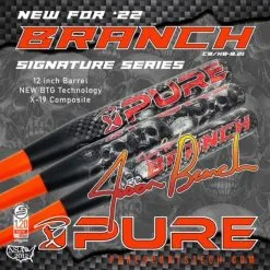 Clearance – 2022 PURE Sports Jason Branch Signature 2PC 12″ USSSA Slowpitch Softball Bat