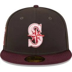 Men's Seattle Mariners New Era Brown/Maroon Chocolate Strawberry 59FIFTY Fitted Hat -Field Ready Shop maroon seattle mariners chocolate strawberry 59fifty fitted hat ss5 p 200000324pv 2u qahjek4g3zklcfu5xsbsv h8xhuqekgycvckmkkw9s