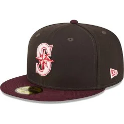 Men's Seattle Mariners New Era Brown/Maroon Chocolate Strawberry 59FIFTY Fitted Hat -Field Ready Shop maroon seattle mariners chocolate strawberry 59fifty fitted hat ss5 p 200000324pv 3u qahjek4g3zklcfu5xsbsv kwirdjh9xecv2uwf233g
