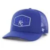 Men's Kansas City Royals '47 Royal Ridgeline Tonal Patch Trucker Adjustable Hat