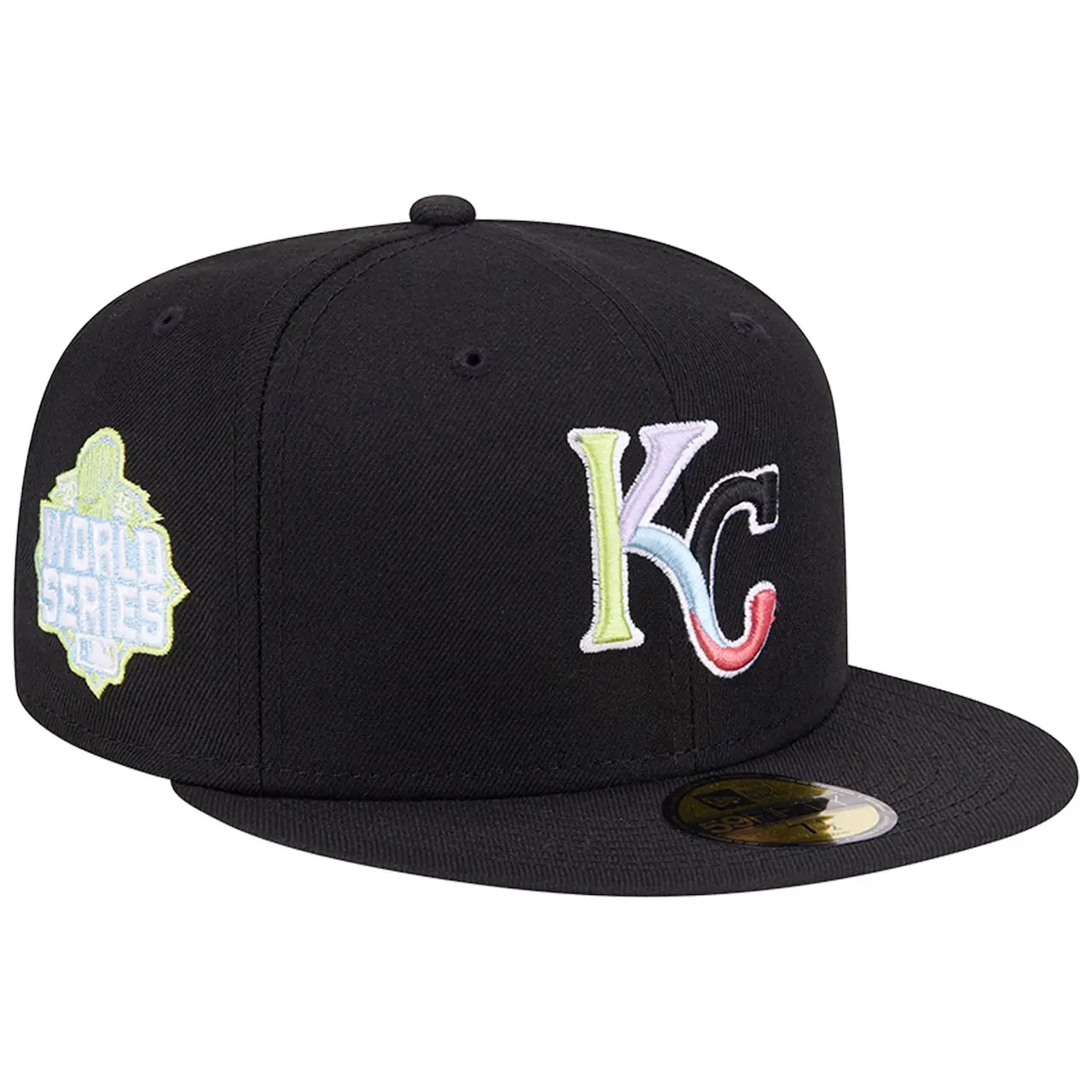 Men's Kansas City Royals New Era Black Multi-Color Pack 59FIFTY Fitted Hat 3 Men's Kansas City Royals New Era Black Multi-Color Pack 59FIFTY Fitted Hat
