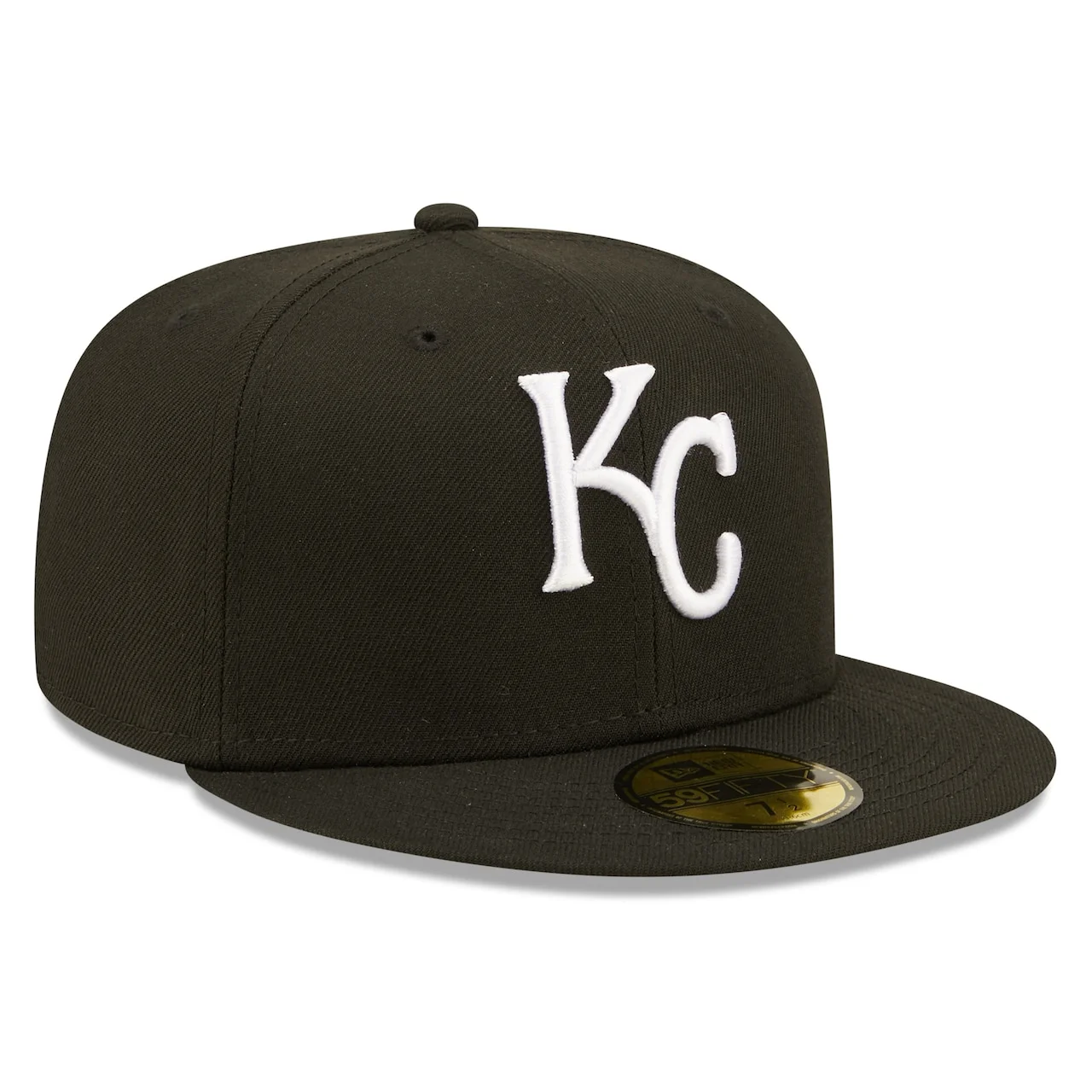 Men's Kansas City Royals New Era Black Team Logo 59FIFTY Fitted Hat 5 Men's Kansas City Royals New Era Black Team Logo 59FIFTY Fitted Hat - Image 3