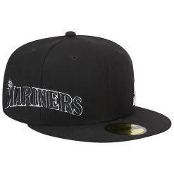 Men's Seattle Mariners New Era Black Jersey 59FIFTY Fitted Hat