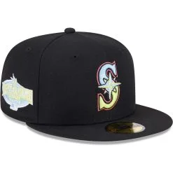 Men's Seattle Mariners New Era Black Multi-Color Pack 59FIFTY Fitted Hat