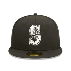 Men's Seattle Mariners New Era Black Team Logo 59FIFTY Fitted Hat -Field Ready Shop mens new era black seattle mariners team logo 59fifty fitted hat pi4733000 altimages ff 4733499 af34ac399e75007204a9alt2 full