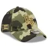 Men's Kansas City Royals New Era Camo 2022 Armed Forces Day 39THIRTY Flex Hat