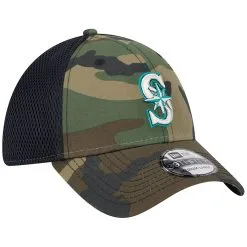 Men's Seattle Mariners New Era Camo Team Neo 39THIRTY Flex Hat -Field Ready Shop mens new era camo seattle mariners team neo 39thirty flex hat ss5 p 5002335pv 3u ll21msw7x6ifdtph5r4mv qkvy72fe7a96p0vnbfnu