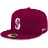 Men's Seattle Mariners New Era Cardinal White Logo 59FIFTY Fitted Hat -Field Ready Shop mens new era cardinal seattle mariners white logo 59fifty fitted hat pi4208000 altimages ff 4208794 a95bedca492c2c653df1alt1 full