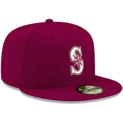 Men's Seattle Mariners New Era Cardinal White Logo 59FIFTY Fitted Hat -Field Ready Shop mens new era cardinal seattle mariners white logo 59fifty fitted hat pi4208000 altimages ff 4208794 a95bedca492c2c653df1alt3 full