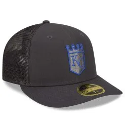 Men's Kansas City Royals New Era Graphite 2022 Batting Practice Low Profile 59FIFTY Fitted Hat -Field Ready Shop mens new era graphite kansas city royals 2022 batting practice low profile 59fifty fitted hat pi4418000 altimages ff 4418858 57498e9883edb349139balt3 full