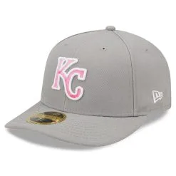 Men's Kansas City Royals New Era Gray 2022 Mother's Day On-Field Low Profile 59FIFTY Fitted Hat