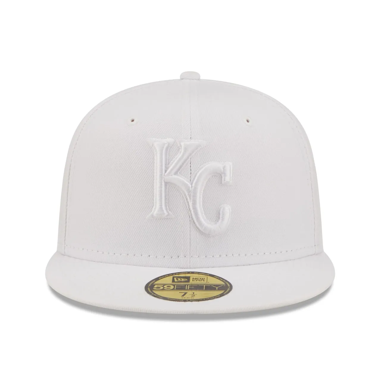 Men's Kansas City Royals New Era White On White 59FIFTY Fitted Hat 4 Men's Kansas City Royals New Era White On White 59FIFTY Fitted Hat - Image 2