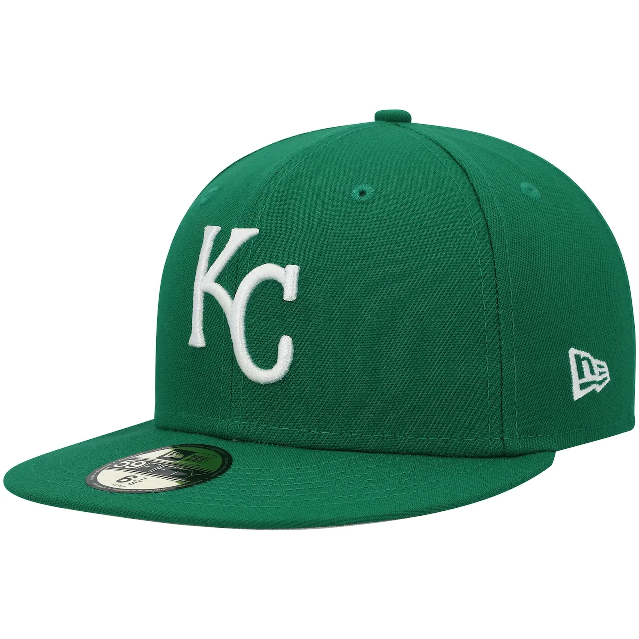 Men's Kansas City Royals New Era Kelly Green White Logo 59FIFTY Fitted Hat 3 Men's Kansas City Royals New Era Kelly Green White Logo 59FIFTY Fitted Hat