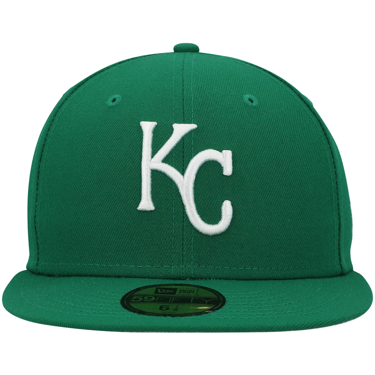 Men's Kansas City Royals New Era Kelly Green White Logo 59FIFTY Fitted Hat 4 Men's Kansas City Royals New Era Kelly Green White Logo 59FIFTY Fitted Hat - Image 2