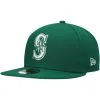 Men's Seattle Mariners New Era Kelly Green White Logo 59FIFTY Fitted Hat -Field Ready Shop mens new era kelly green seattle mariners white logo 59fifty fitted hat pi4708000 altimages ff 4708055 484317c971bc426309f9alt1 full