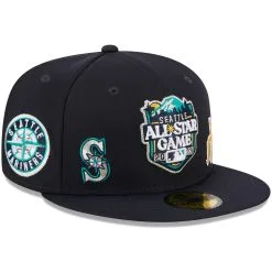 Men's Seattle Mariners New Era Navy 2023 MLB All-Star Game Multi-Patch 59FIFTY Fitted Hat