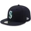 Men's Seattle Mariners New Era Navy Authentic Collection On Field 59FIFTY Fitted Hat -Field Ready Shop mens new era navy seattle mariners authentic collection on field 59fifty fitted hat pi2659000 altimages ff 2659206alt1 full