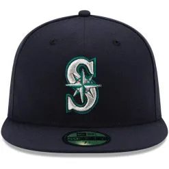 Men's Seattle Mariners New Era Navy Authentic Collection On Field 59FIFTY Fitted Hat -Field Ready Shop mens new era navy seattle mariners authentic collection on field 59fifty fitted hat pi2659000 altimages ff 2659206alt2 full