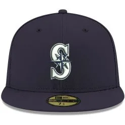 Men's Seattle Mariners New Era Navy White Logo 59FIFTY Fitted Hat 7 Men's Seattle Mariners New Era Navy White Logo 59FIFTY Fitted Hat -Field Ready Shop mens new era navy seattle mariners white logo 59fifty fitted hat pi4208000 altimages ff 4208763 853acae601651486fe88alt2 full