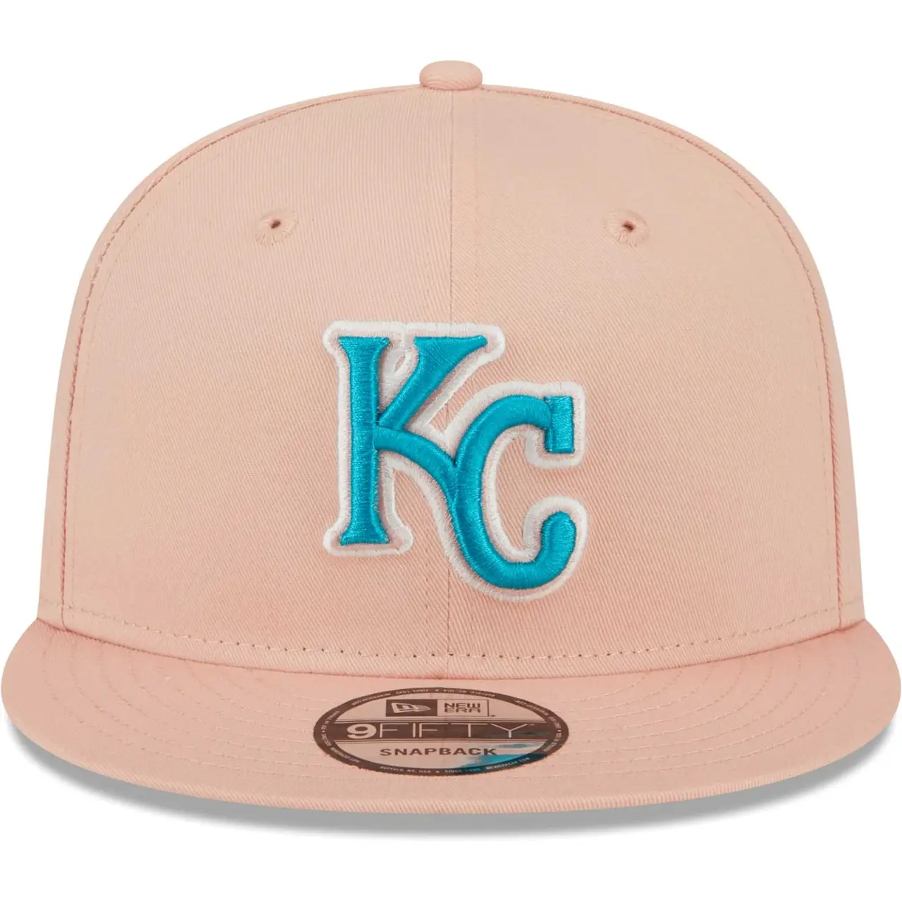 Men's Kansas City Royals New Era Pink Sky Aqua Undervisor 9FIFTY Snapback Hat 4 Men's Kansas City Royals New Era Pink Sky Aqua Undervisor 9FIFTY Snapback Hat - Image 2