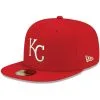 Men's Kansas City Royals New Era Red White Logo 59FIFTY Fitted Hat