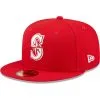 Men's Seattle Mariners New Era Red White Logo 59FIFTY Fitted Hat -Field Ready Shop mens new era red seattle mariners white logo 59fifty fitted hat pi4692000 altimages ff 4692875 303f044a1f77975b1d4falt1 full