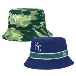 Men's Kansas City Royals New Era Royal Reverse Bucket Hat