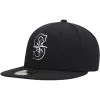 Men's Seattle Mariners New Era Black On Black Dub 59FIFTY Fitted Hat