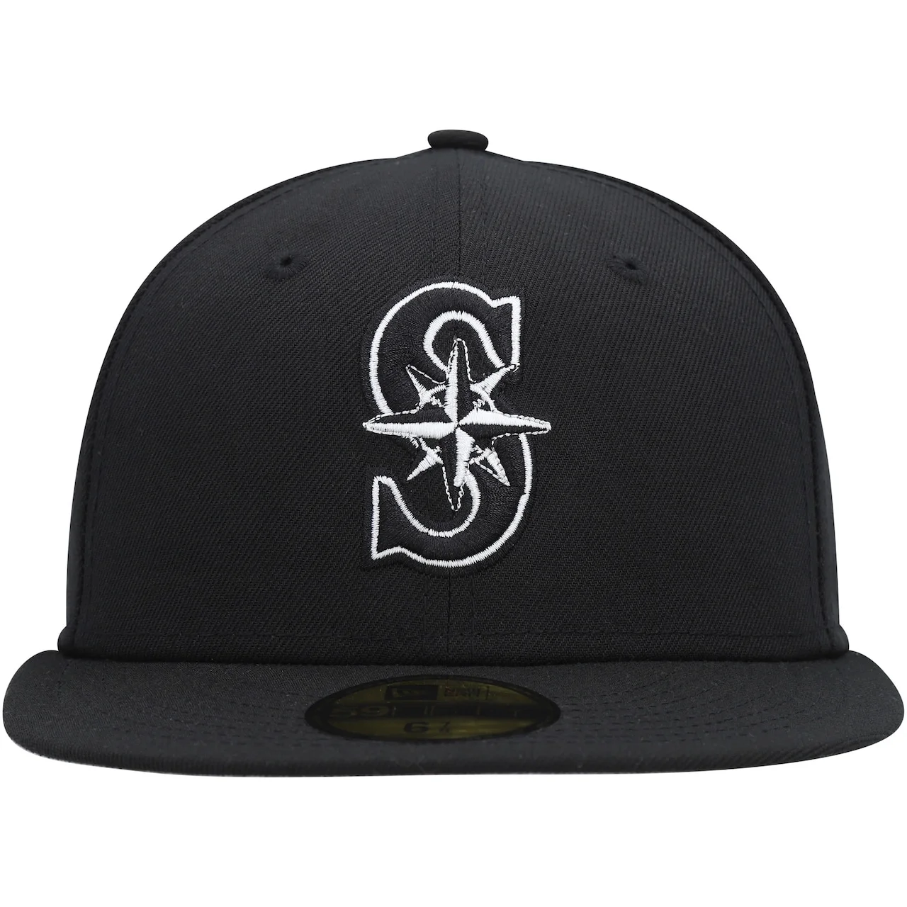 Men's Seattle Mariners New Era Black On Black Dub 59FIFTY Fitted Hat 4 Men's Seattle Mariners New Era Black On Black Dub 59FIFTY Fitted Hat - Image 2