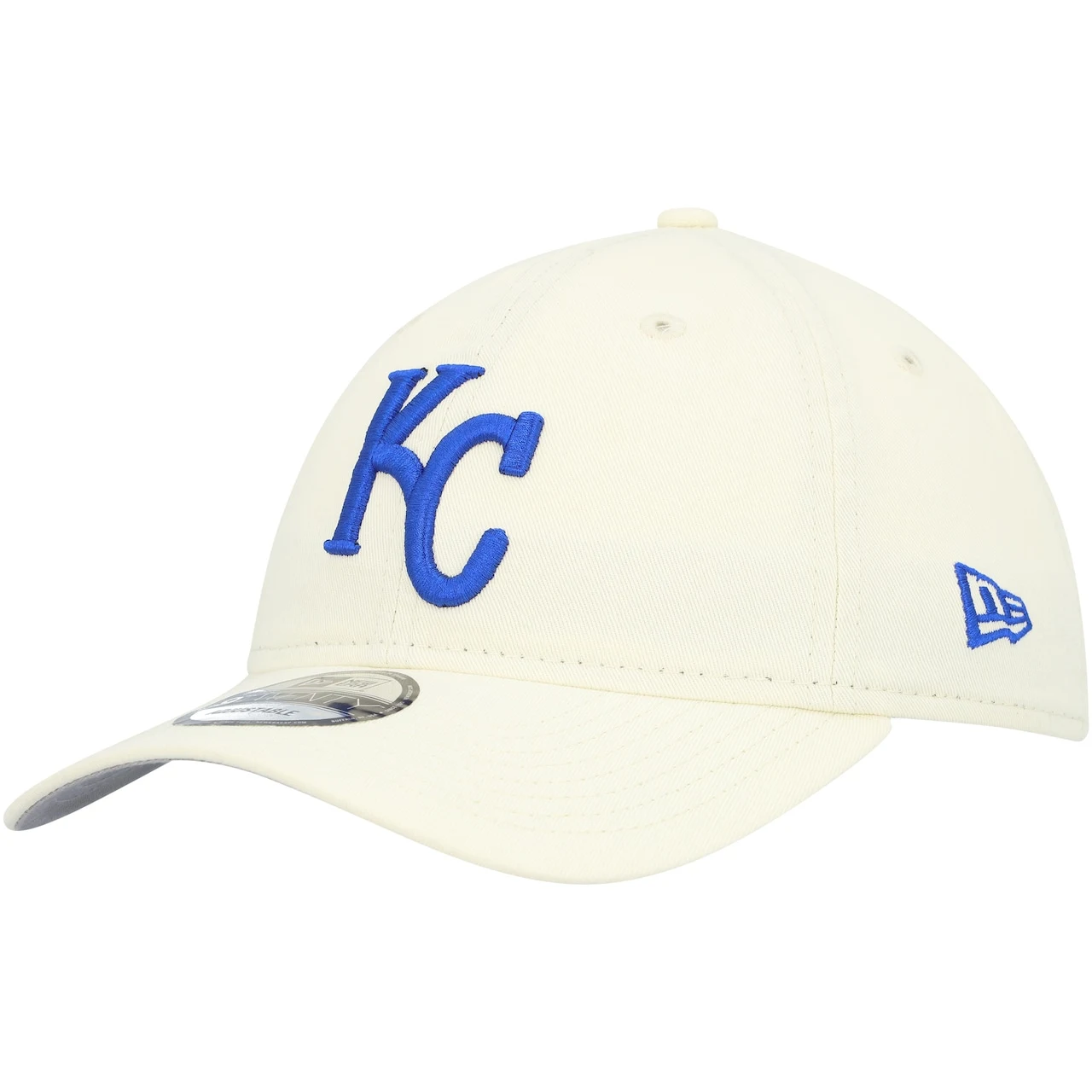 Men's Kansas City Royals New Era White Chrome Core Classic 9TWENTY Adjustable Hat 3 Men's Kansas City Royals New Era White Chrome Core Classic 9TWENTY Adjustable Hat