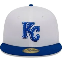 Men's Kansas City Royals New Era White Optic 59FIFTY Fitted Hat -Field Ready Shop mens new era white kansas city royals optic 59fifty fitted hat ss5 p 200023142pv 2u uieucmjdinjkksb4dtwbv frsreqk3f7wwxrnlgfxi