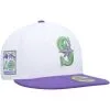 Men's Seattle Mariners New Era White 40th Anniversary Side Patch 59FIFTY Fitted Hat -Field Ready Shop mens new era white seattle mariners 40th anniversary side patch 59fifty fitted hat ss5 p 200003699pv 1u uqbabu7i8at5byrdlsaiv g3wwvnldoba3w7bmj1kh