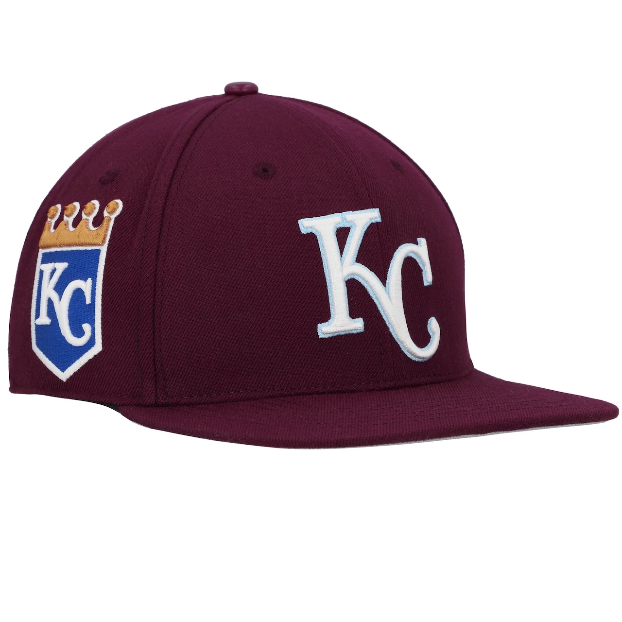 Men's Kansas City Royals Pro Standard Burgundy Wine Snapback Hat 3 Men's Kansas City Royals Pro Standard Burgundy Wine Snapback Hat