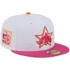 Men's Seattle Mariners New Era White/Pink 40th Team Anniversary 59FIFTY Fitted Hat