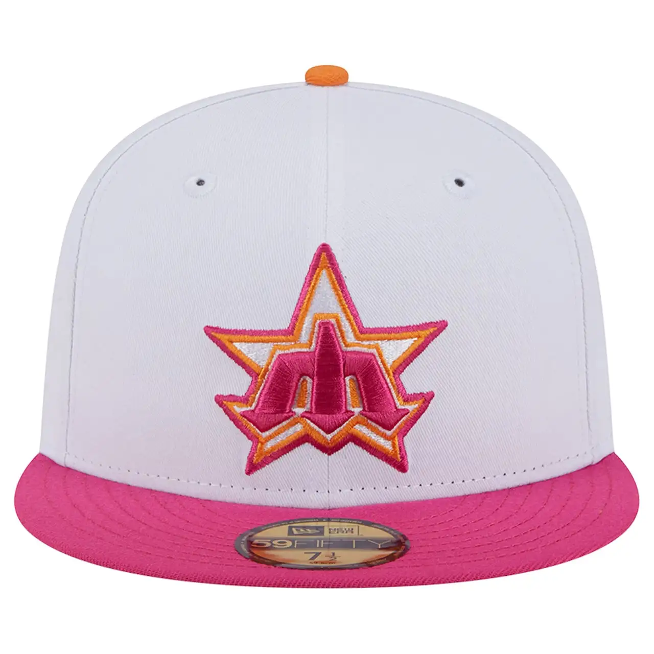 Men's Seattle Mariners New Era White/Pink 40th Team Anniversary 59FIFTY Fitted Hat 4 Men's Seattle Mariners New Era White/Pink 40th Team Anniversary 59FIFTY Fitted Hat - Image 2