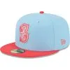 Men's Seattle Mariners New Era Light Blue/Red Spring Color Two-Tone 59FIFTY Fitted Hat -Field Ready Shop red seattle mariners spring color two tone 59fifty fitted hat ss5 p 5000269pv 1u 61pykouflkr3dyvfhq6kv ojf01wvrlwmx1yiek4rq